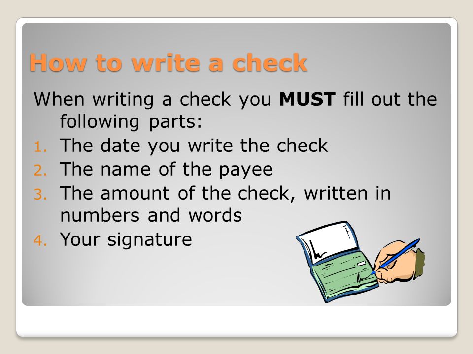 How To Write A Check With Zero Cents